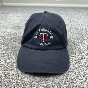 Minnesota Twins Hat Cap Strap Back Mens One Size Navy MLB Baseball Fan Favorite
